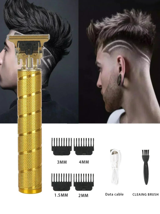 Powerful Hair Clipper with Digital Display Rechargeable Electric Retro Oil Head Electric Fader Hair Salon Professional Scissors