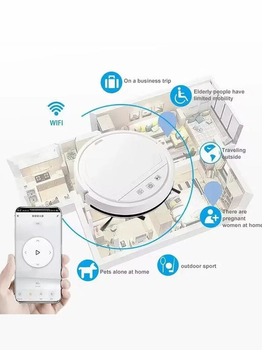 New 5-in-1 Robot Vacuum Cleaner Automatically Rechargeable Powerful suction Sweeping Machine Wet Mopping Vacuum Cleaners