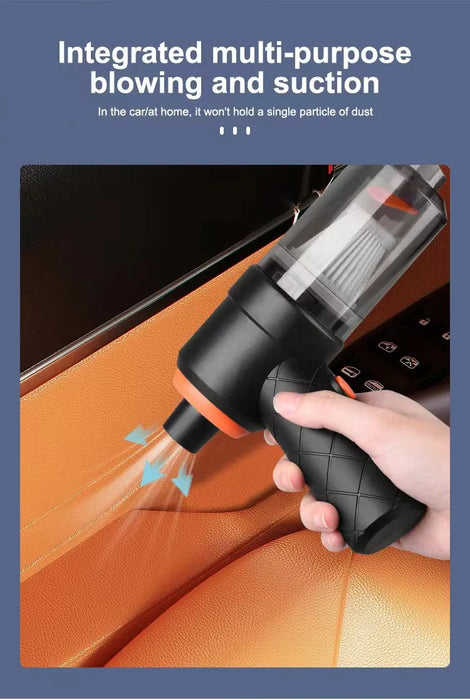 Dual use wireless handheld vacuum cleaner for blowing and suction, high-power car and household car vacuum cleaner