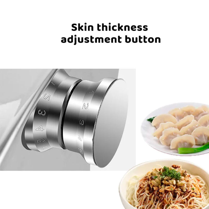 1 Blade Electric Stainless Steel Pasta Maker Machine Noodle Making Machine Dough Sheeter Dough Roller