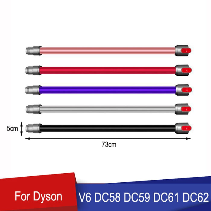 Extension Rod For Dyson V6 DC58 DC59 DC61 DC62 Aluminum Straight Pipe Bar Handheld Wand Tube Vacuum Cleaner Parts Accessories