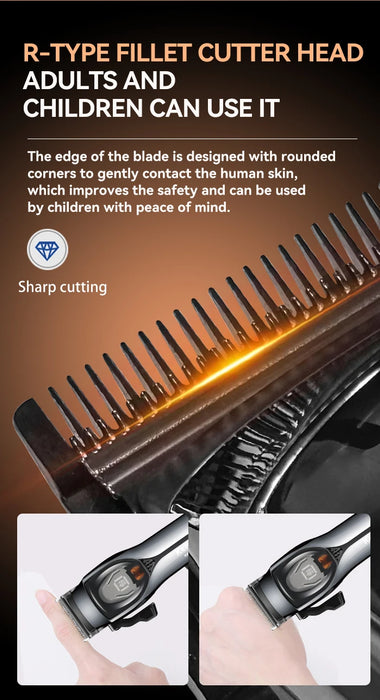 kemei Rechargeable Hair Trimmer Hair Clippers Professional Razor Barber Use Hair Clipper 9000 RPM KM-2229