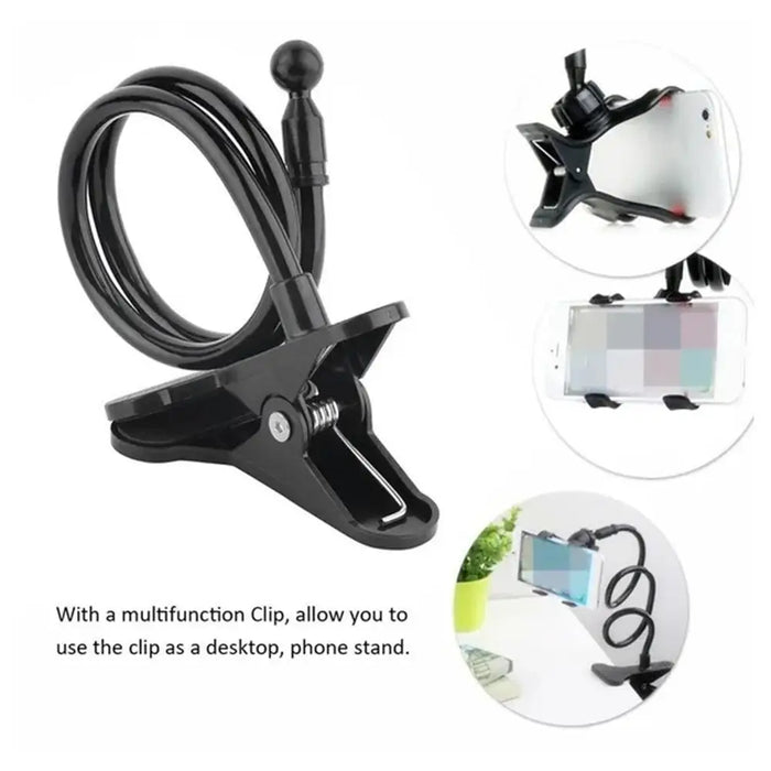 360 Universal Lazy Bracket Mobile Phone Holder Portable Flexible Bed Desktop Bracket Smartphones Table Clip Stand Base Support