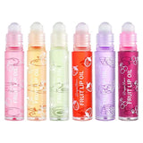 Transparent Hydrating Lip Gloss Fruit Roll-on Balm Lip Makeup Gloss Oil Primer Moisturizing Clear Lip Oil Long Lasting Cosmetics
