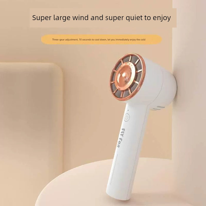 2024 Export New Arrival Handheld Turbo Fan Desktop USB Charging Outdoor Portable Hurricane Little Fan