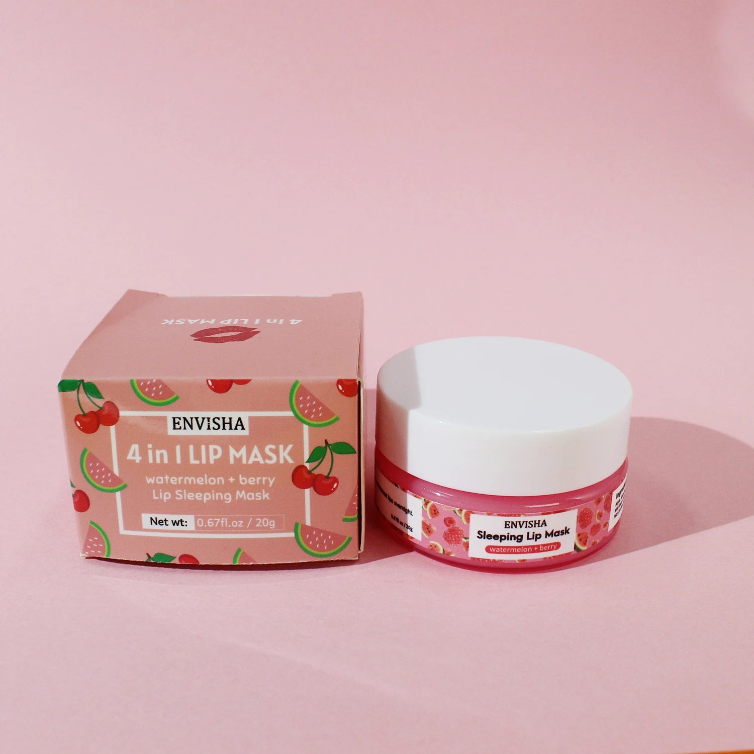 ENVISHA Mango Lip Sleep Mask Night Sleeping Maintenance Moisturizing Fade Lip Lines Nourishing Lip Balm Skin Care Beauty Health