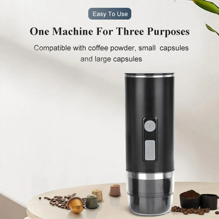 3 in 1 Portable Coffee Maker Fast Charging Electric Italian Coffee Machine Outdoor Travel Coffee Mixer for Nespresso Accessories