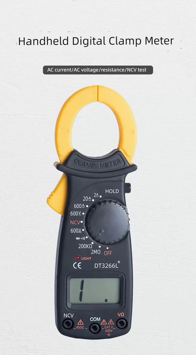 Manufacturer Clamp Voltage Ammeter Dt3266l High Precision Small 600v600a Digital Clamp Multimeter