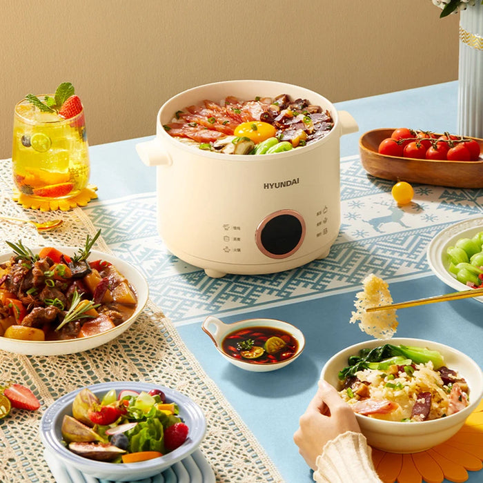 2.0L Rice Cooker Multifunctional Household Porridge Cooking Rice Cooker With Steamer Double Layer Non-Stick Electric Cooker 220V