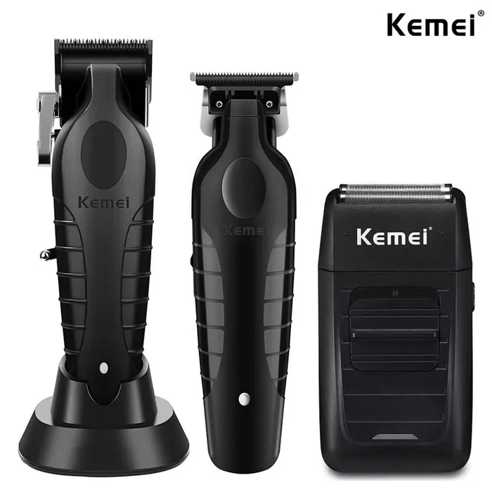 Kemei KM-2296 KM-2299 KM-1102 Professional Hair Clipper Kit Electric Shaver Male Hair Cutting Machine Men’s Cordless Trimmer