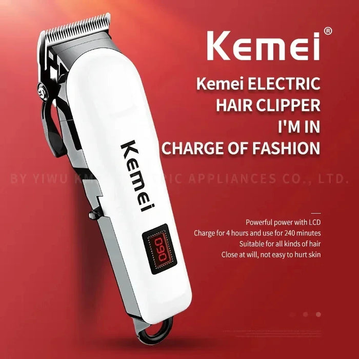 Kemei KM-809A Rechargeable Hair Clipper Salon Professional Cordless Electric Hair Trimmer Barber Shop Hair Cut Machine Wholesale