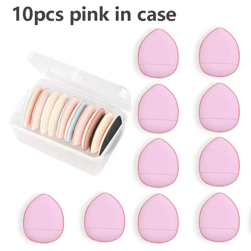 5/10Pcs Mini Finger Puff Foundation Small Air Cushion Powder Sponge Face Concealer BB Cream Cosmetic Applicator Makeup Tools