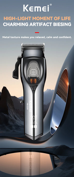 kemei Rechargeable Hair Trimmer Hair Clippers Professional Razor Barber Use Hair Clipper 9000 RPM KM-2229