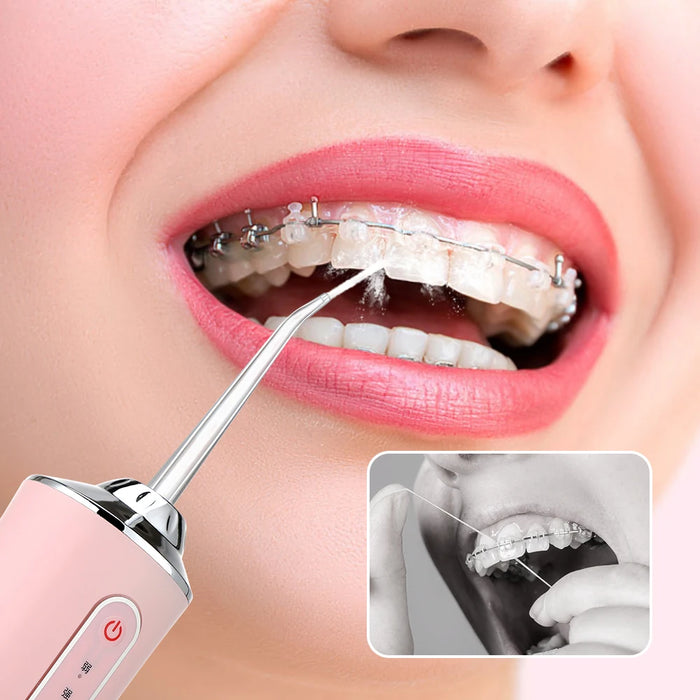 Oral Irrigator Dental Water Flosser Portable Dental Water 3 Modes Teeth Cleaner Toothbrush Oral Hygiene Clean USB Rechargeable