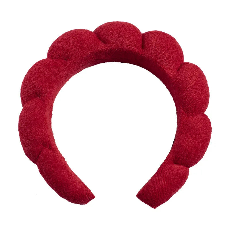 Terry Towel Cloth Headband Face Wash Headband Puffy Makeup Hairbands for Face Washing Soft Shower Wash Wristbands