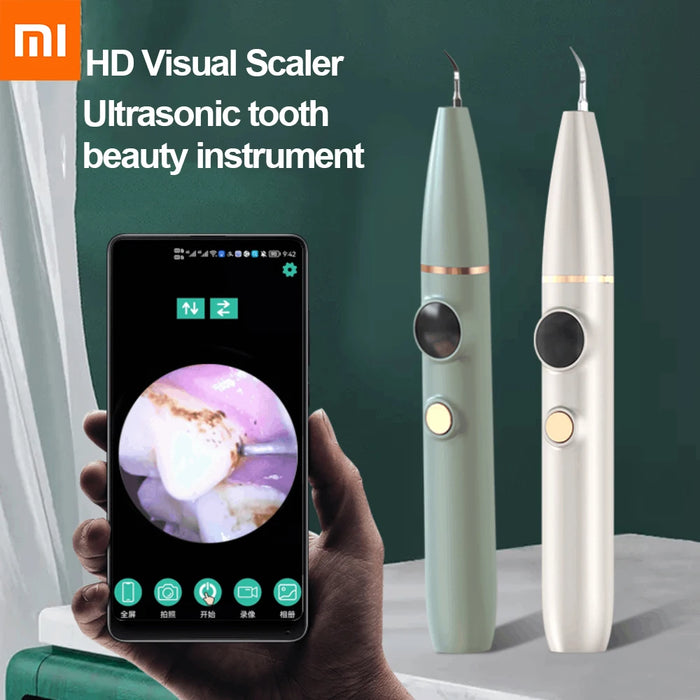 Xiaomi Youpin Visual Ultrasonic Dental Scaler For Teeth Tartar Stain Tooth Calculus Remover Electric Sonic Teeth Plaque Cleaner