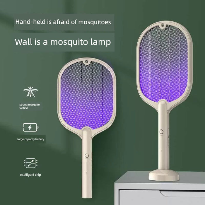 New Arrival Thunder Shock Dual-Use Electric Mosquito Swatter Mosquito Killer Two-in-One USB Rechargeable Household Electric Mosquito Swatter Mosquito Killing Lamp