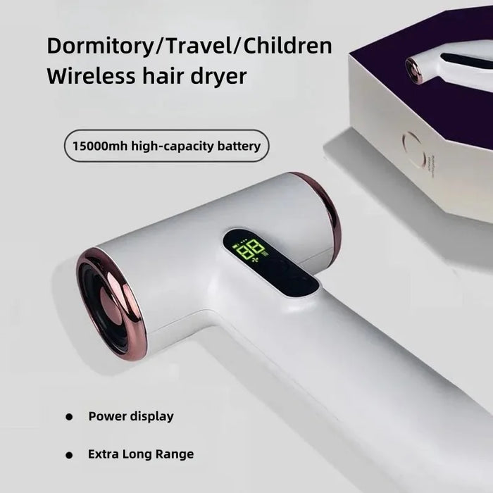 Hot Selling Wireless Hair Dryer 30000 Rpm High-Speed Cold Warm Wind Children's Home Dormitory Travel Protable USB Charging Hair