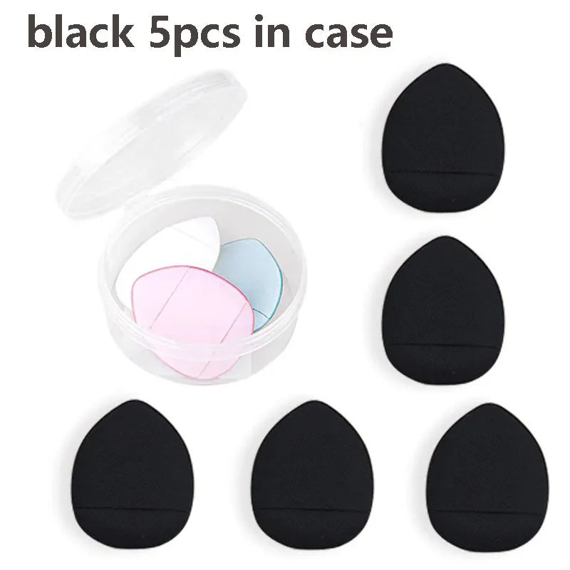 5/10Pcs Mini Finger Puff Foundation Small Air Cushion Powder Sponge Face Concealer BB Cream Cosmetic Applicator Makeup Tools