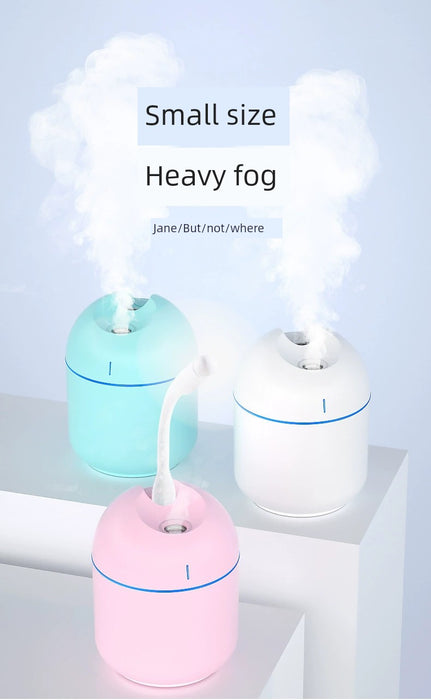 Fat Small Air Humidifier Mute USB Aroma Diffuser Household Bedroom Portable Good-looking Large Spray Humidifier