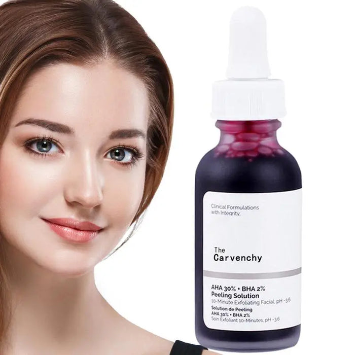 Face Makeup Peeling Solution AHA 30% + BHA 2% Acne Removing Serum Repair Hyaluronic Acid Face Skin Care Treatments