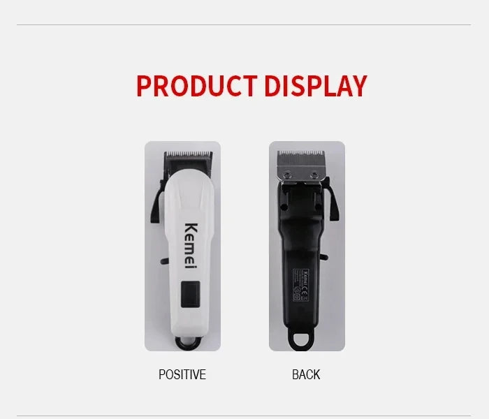 Kemei KM-809A Rechargeable Hair Clipper Salon Professional Cordless Electric Hair Trimmer Barber Shop Hair Cut Machine Wholesale