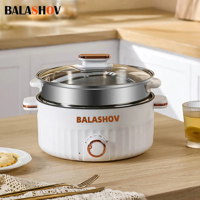 1.5L 3L Portable Electric Rice Cooker Multifunctional Pan Non-stick Cookware for Kitchen and Home Appliance 110V 220V EU/US Plug