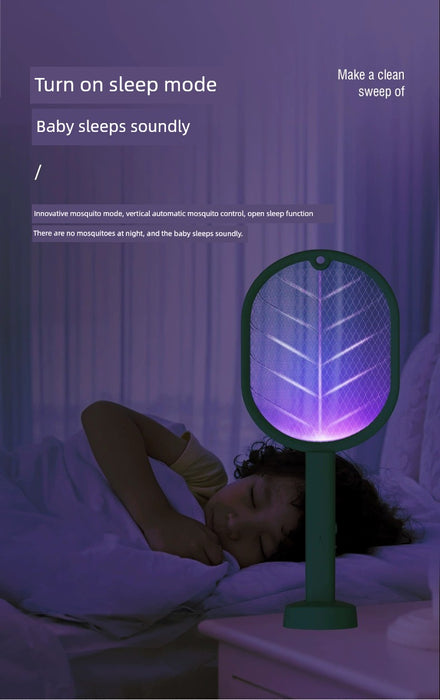 Cheap USB Charging Electric Mosquito Swatter Purple Light Mosquito Trap Mosquito Killer 2-in-1 Electric Mosquito Swatter Household Mosquito Killer