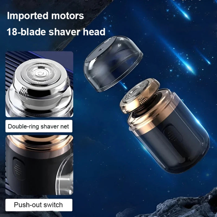 Electric Mini Shaver Razor Men's Portable USB Rechargeable Razor Multifunctional Mini Travel Washable Capsule Razor