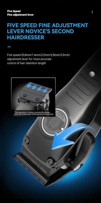 Kemei Combo Kit Zinc Alloy Hair Clipper Professional Beard Hair Trimmer For Men Hair Cutting Machine rechargeable 0mm blade