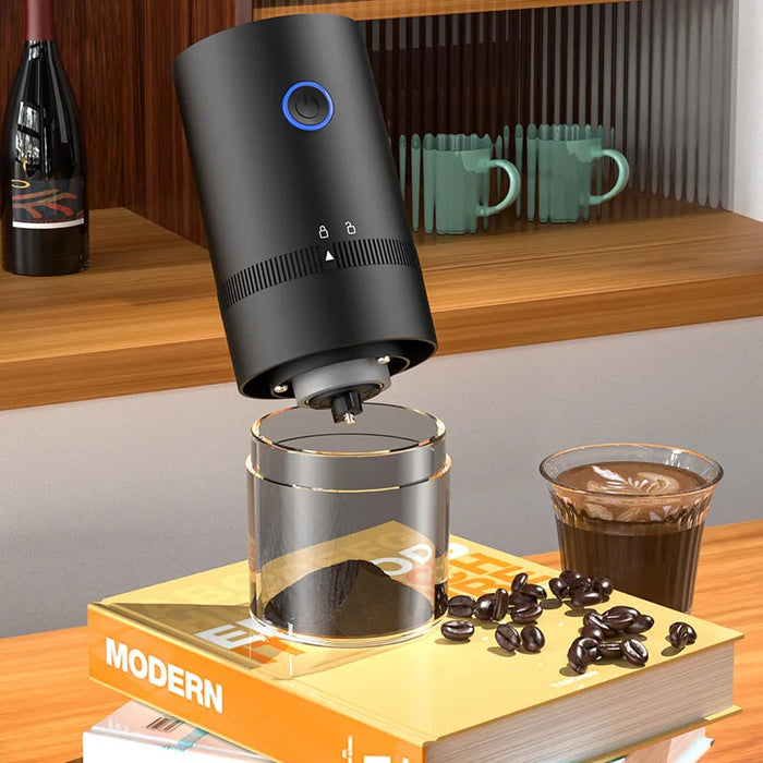 Mini Portable USB Electric Coffee Bean Beater Motorized Grinding Machine Home Coffee Machine Simple Set of Coffee Grinder