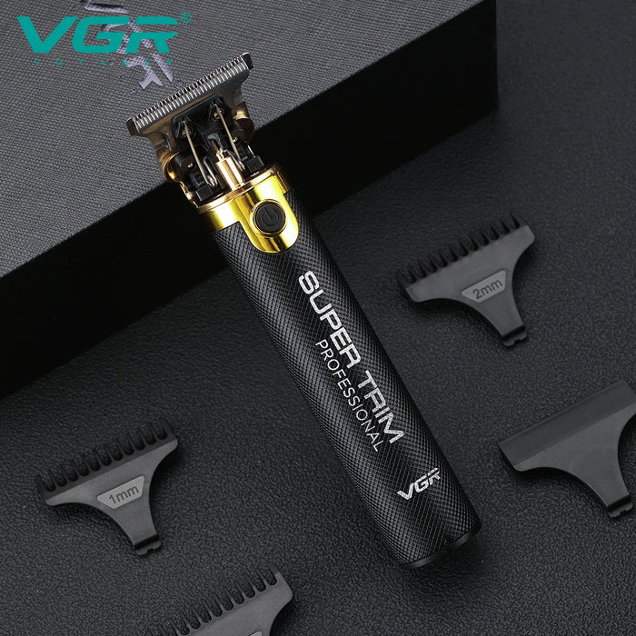 VGR Hair Clipper Professional Hair Trimmer T9 Hair Cutting Machine Household Haircut Machine Rechargeable Trimmer for Men V-082