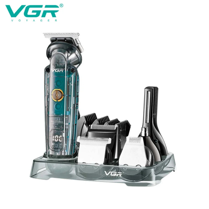 VGR Hair Trimmer Electric Barber Hair Cutting Machine Cordless Hair Clipper Beard Shaver Multifunctional Trimmer for Men V-102