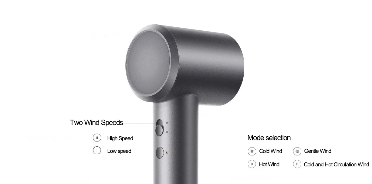 XIAOMI MIJIA H501 dryer High Speed Anion 62m/s Surging Wind Speed Negative Ion Care 110,000 Rpm Professional Dry 220V