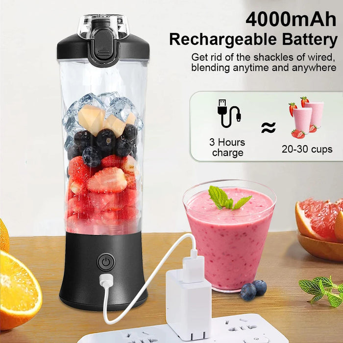 Mini Juice Blender Portable Juicer Rechargeable Smoothie Milkshake Maker Electric Juicer Portable Mixer For Fruit Orange