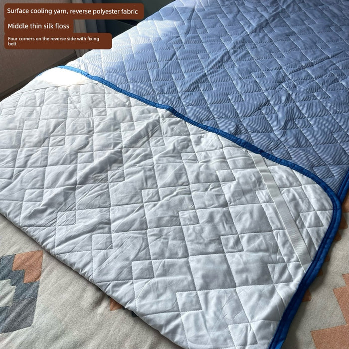 Summer Quilted Cold Feeling Bed Sheets Cotton-Padded Mattress