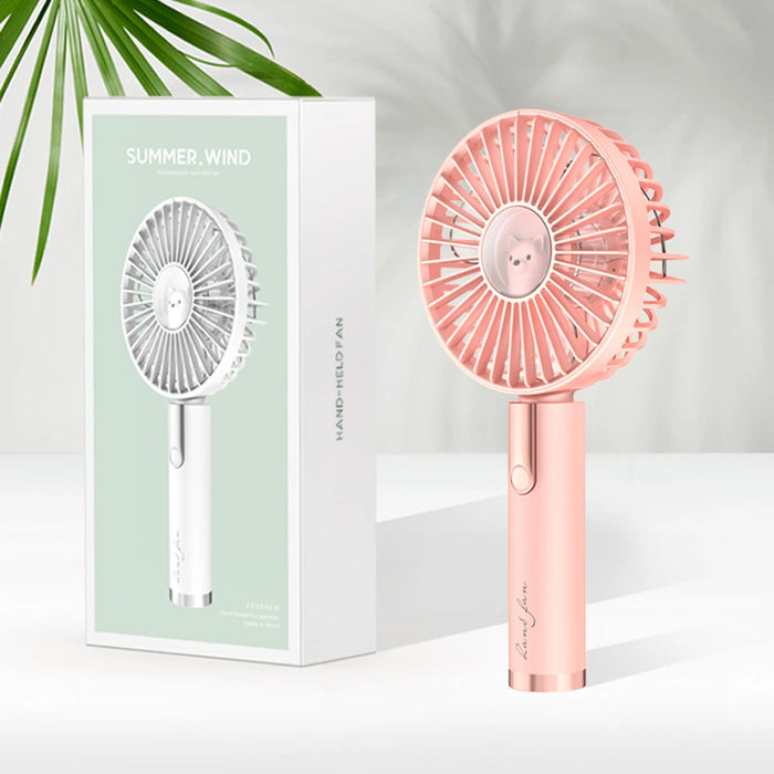 Xiaomi Summer Mini Fan Portable 3 Speed Adjustable Fans USB Rechargeable Desk Handheld Air Conditioner Cooler For Outdoor