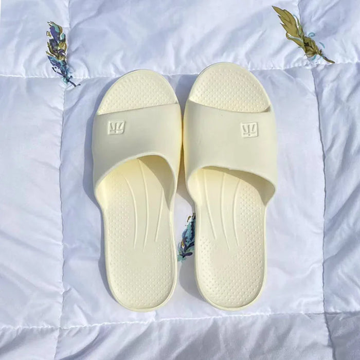 Summer New Foldable Home fashion Slippers Hotel Travel Portable Slides Non-Slip Bathing House Guest Use Men's Women's Flat Shoes