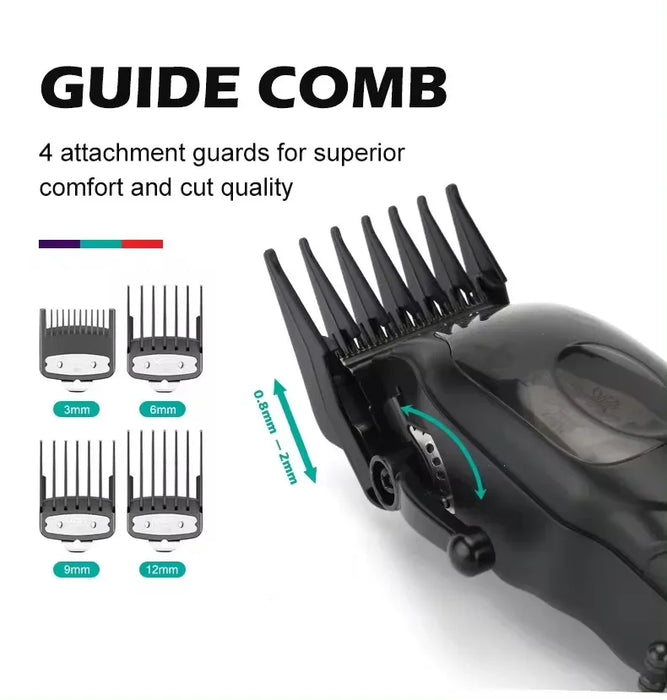 Original VGR High Power 9000RPM Hair Trimmer Cordless Hair Clipper Men's Beard Electric Hair Clipper Adjustable and Rechargeable