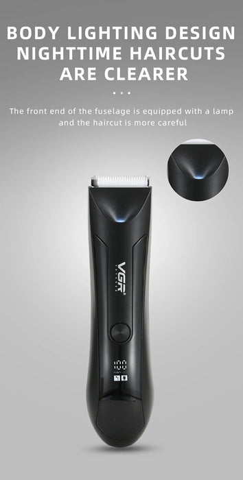 VGR New Cross-border Conventional Electric Hair Trimmer Whole Body Wash Hair Trimmer LCD Digital Display Electric Clipper 951