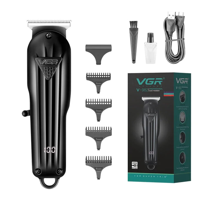 VGR Hair Clipper Trimmer Cutting Machine for Men Electric Barber Professional Barber Machines Cutter Equipment Rechargeable	v982