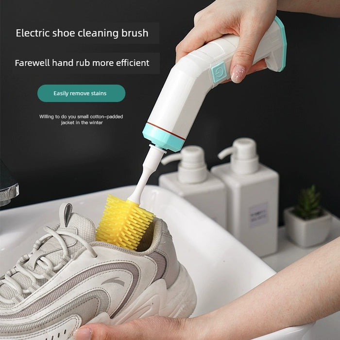 Electric Brush Shoes Machine Brush Silicone Shoes Can Be Brushed inside and outside Handy Gadget Portable Rechargeable Multifunctional Handheld Shoes Cleaning Machine