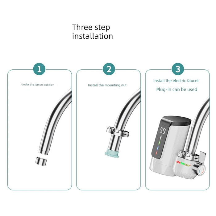 110V Outlet Installation-Free Electric Faucet Heater Instant Hot and Cold Water Faucet Miniture Water Heater Fast Hot