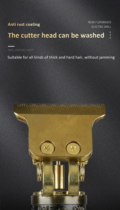 New Electric Hair Clipper Carve Mark Seiko Hair Salon Elderly Children Oil Head Electric Push Shear Shaving Clipper Household