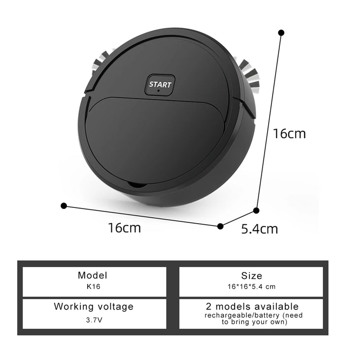 2024 New Automatic Robot Vacuum Cleaner Smart Sweeping Dry Wet Cleaning Machine Charging Intelligent Vacuum Cleaner for Home