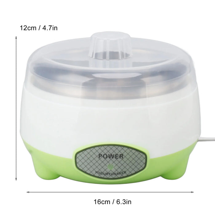 Compact Yogurt Maker Machine Stainless Steel Container Yogurt Maker for Homemade DIY Yogurt Green 15W DIY Yogurt Maker Machine