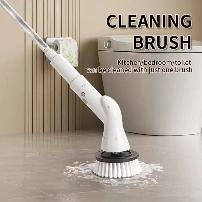 6 in 1 Electric Cleaning Brush Cordless Electric Rotary Cleaning Scrubber Shower Cleaning Brush Kitchen Bathroom Cleaning Tools