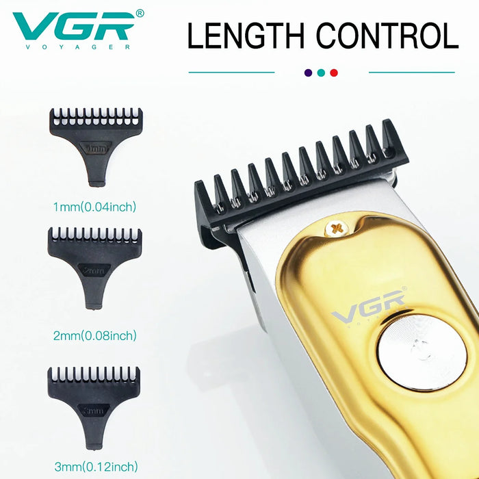 VGR Hair Clipper Cordless Hair Cutting Machine Electric Barber Hair Trimmer Mini Haircut Machine Portable Clipper for Men V-290