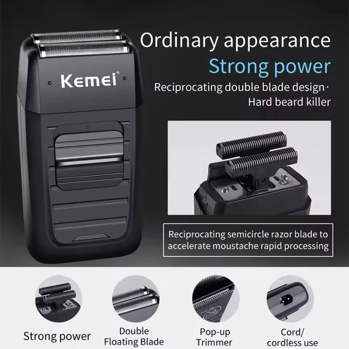 Kemei KM-2296 KM-2299 KM-1102 Professional Hair Clipper Kit Electric Shaver Male Hair Cutting Machine Men’s Cordless Trimmer