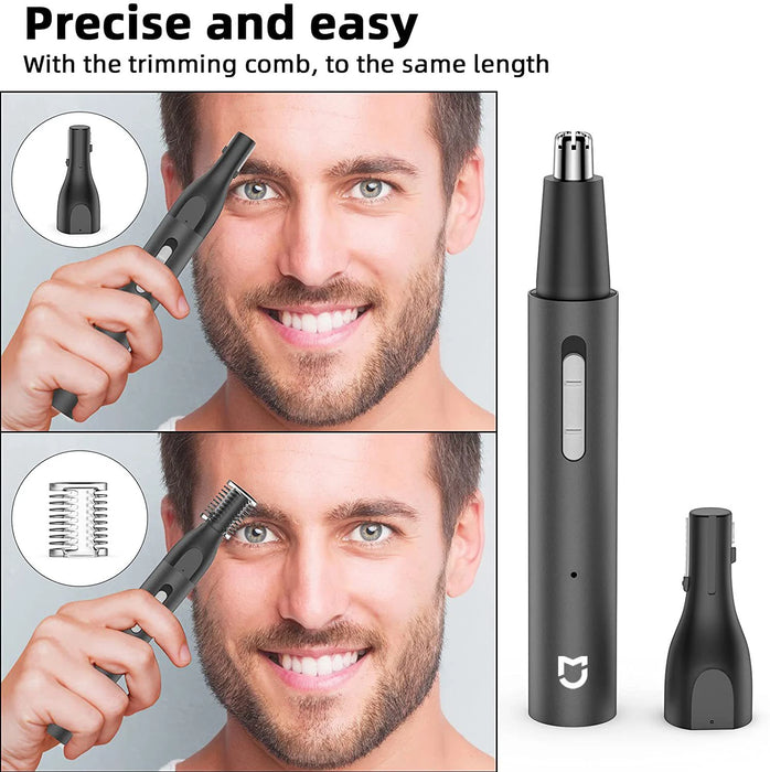 2024 NEW XIAOMI Mijia Electric Nose Hair Trimmer Portable Nose Ears Hair Eyebrow Trimmer  for Men Rechargeable Painless Clipper